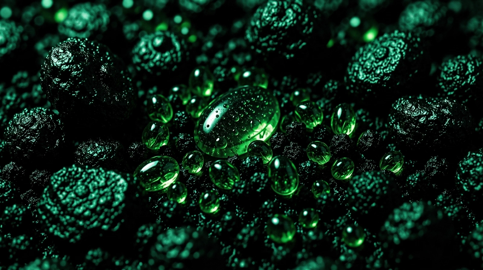 Botanical textures and minerals